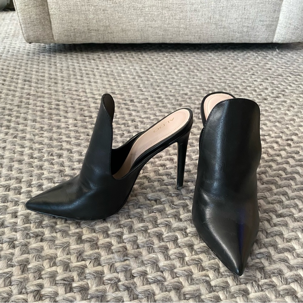 ALDO BLACK STILETTOS